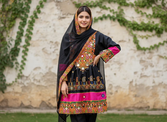 Traditional Afghani Frock 0088